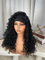 Curly headband wig